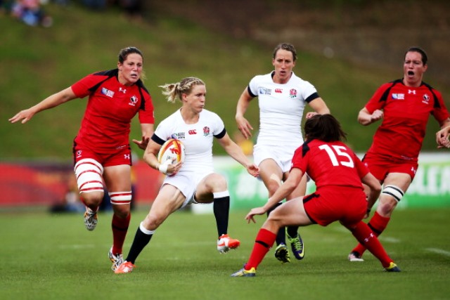 A draw between England and Canada was good enough to see both sides make it through to the semi-finals at the Women's Rugby World Cup ©Getty Images