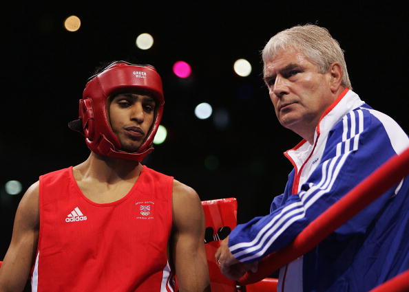 Amir Khan fought in a headguard when he won a silver medal at the Athens 2004 Olympic Games ©Getty Images