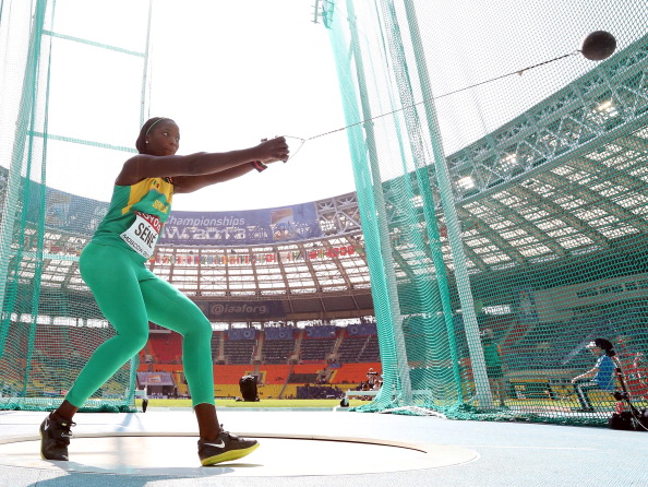 Amy Sène suffered an upset in the women's hammer throw in Marrakech ©Getty Images 