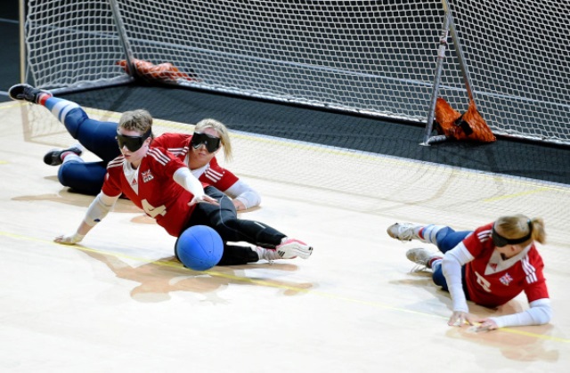An Anna Tipton hat-trick helped Britain to fight back and take the win against Belgium in their goalball match ©Getty Images