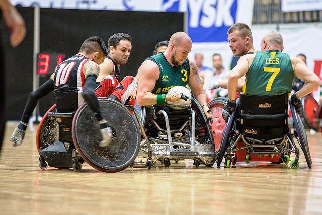 Australia maintained their unbeaten record at the Wheelchair Rugby World Championships with a hard-fought win over Canada ©Brian Mouridsen/Danish NPC