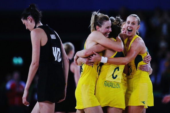 Australia piled the pressure on New Zealand during their netball gold medal match, coming out winners by a score of 58-40 ©Getty Images