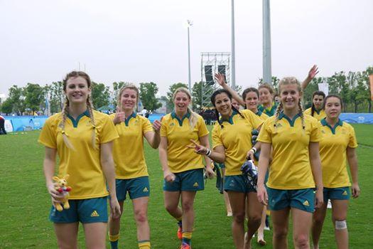 Australia's rugby sevens team are on course for gold in Nanjing ©Twitter
