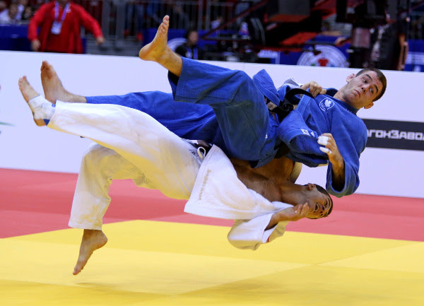 Georgia's Avtandil Tchrikishvili dominated throughout the under-81kg class and beat Canada's Antoine Valois-Fortier in the final ©IJF