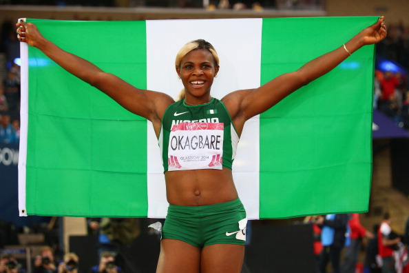 Blessing Okagbare is now the African 100 metres champion, as well as the Commonwealth Games champion ©Getty Images 
