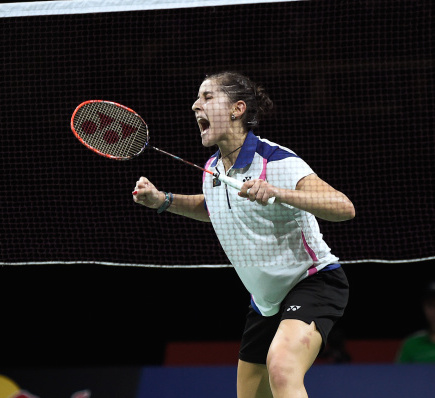 Carolina Marin became the first Spanish world champion in badminton ©Getty Images
