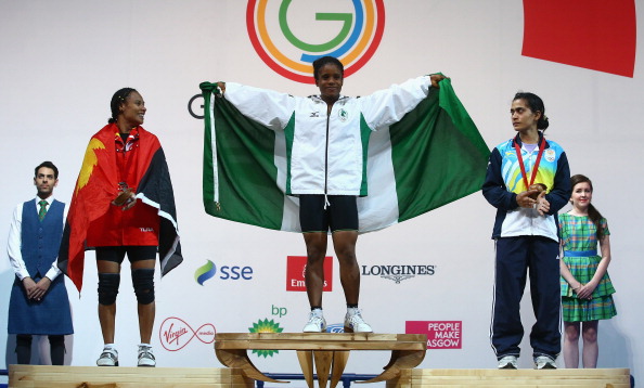 Chika Amalaha has been stripped of the gold she was initially awarded in the under 53kg weightlifting ©Getty Images