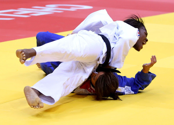 France's Clarisse Agbegneno reversed the result of last year's World Championships final when she beat Israel's Yarden Gerbi to win the under-63kg class ©IJF