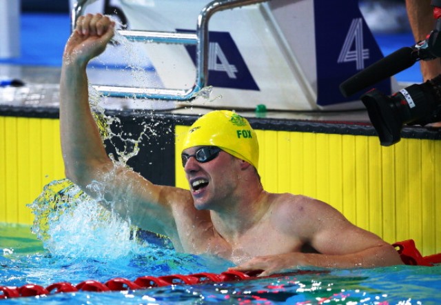 Daniel Fox impressed at the Rose Bowl Aquatics Centre setting a world record in the 100m freestyle S14 ©Getty Images