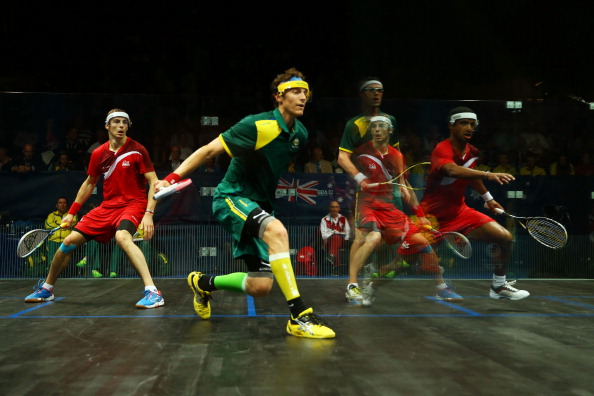 David Palmer and Cameron Pilley of Australia won the final gold medal of Glasgow 2014 with victory over England in the squash men's doubles ©Getty Images