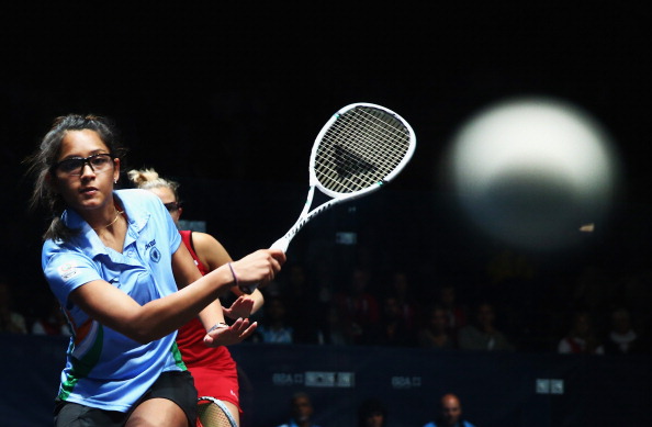 Dipika Pallikal of India made up one half of the Indian duo that beat England in the women's squash doubles final ©Getty Images