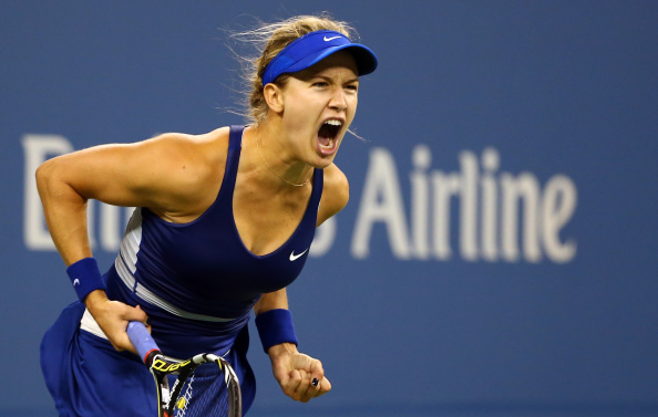 Eugenie Bouchard needed three sets to beat her opponent Sorana Cirstea ©Getty Images