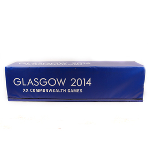 One of the official match used goal post protectors from the gold medal rugby sevens match between South Africa and New Zealand at the Commonwealth Games is among the items currently up for auction ©Glagow 2014