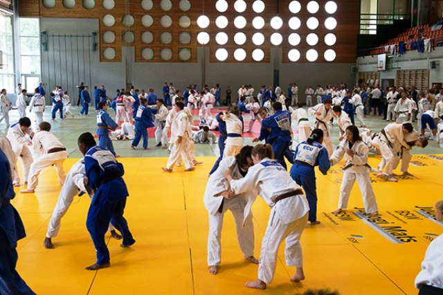 Three hundred and fifty judoka were put through their paces ahead of the Nanjing 2014 Youth Olympic Games ©IJF