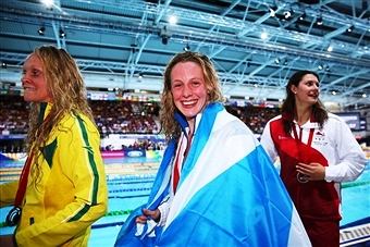 Hannah Miley provided one of many great moments for the host nation in Glasgow ©Getty Images