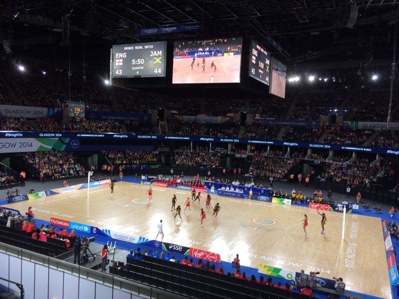 Jamaica versus England in the netball bronze medal match ©ITG