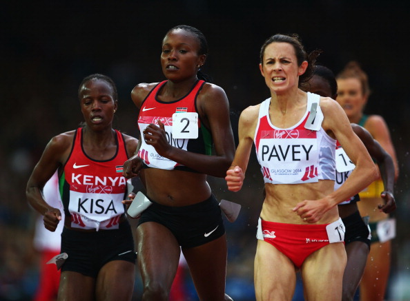 Jo Pavey pulled off a wonder charge in the women's 5,000m to pip bronze and come agonisingly close to silver in a dramatic finish to the race ©Getty Images