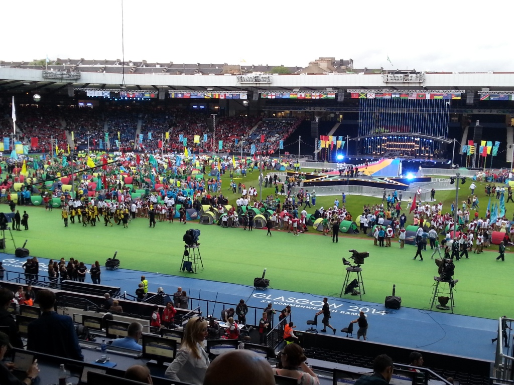 The Closing Ceremony is about get underway here at Hampden Park ©ITG