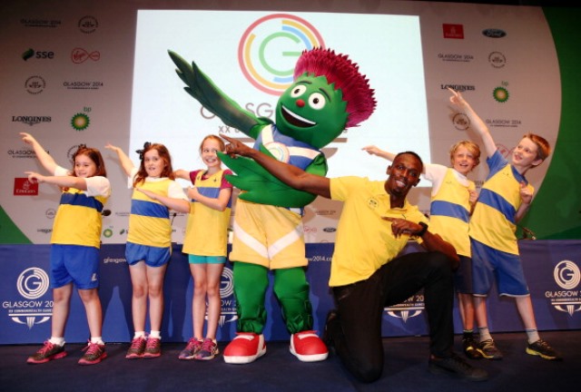 Glasgow 2014 mascot Clyde, seen here with Usain Bolt, was one of the most popular features of this year's Commonwealth Games ©Getty Images