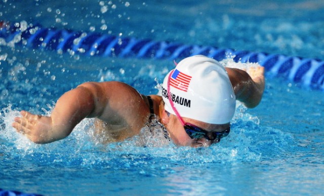 Haley Beranbaum was one of seven American swimmers to win gold in Pasadena ©Getty Images