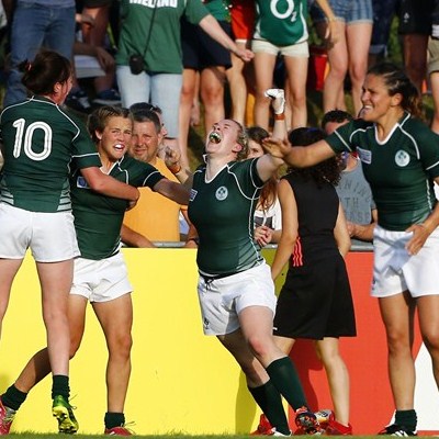 Ireland pulled off a historic win over New Zealand in the Women's Rugby World Cup ©Isabelle Picarel