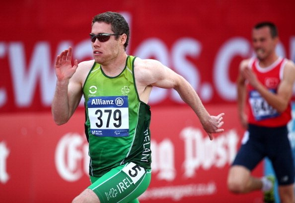 Ireland's Jason Smyth put a last-minute reclassification behind him to take an impressive gold medal in the 100m T12 ©Getty Images