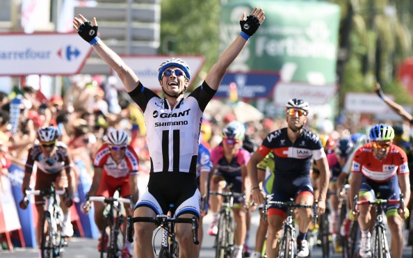 John Degenkolb of Germany broke away from the pack to win stage four of the Vuelta a España ©AFP/Getty Images