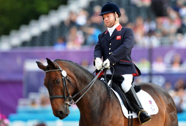 Lee Pearson claimed another gold at the World Equestrian Games in Normandy ©AFP/Getty Images
