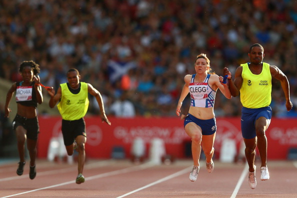 Libby Clegg's success on the track was selected as one of Sir Philip's highlights of Glasgow 2014 ©Getty Images