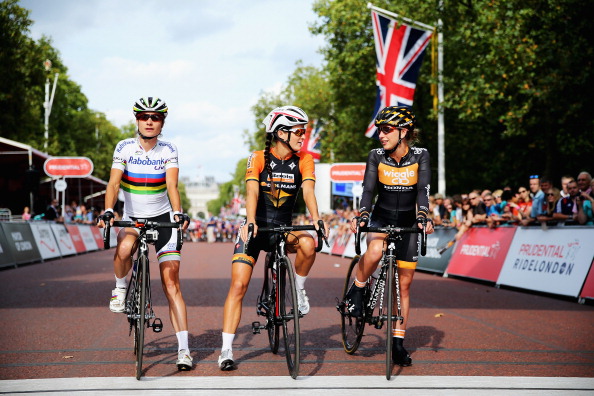 Marianne Vos, Lizzie Armitstead and Laura Trott took part in the Prudential RideLondon Grand Prix ©Getty Images