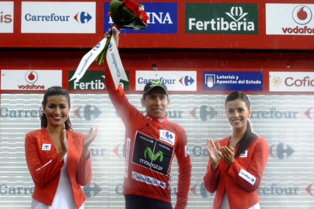 Nairo Quintana matched Alberto Contador's break to take over possession of the leader's red jersey ©AFP/Getty Images