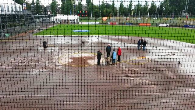 Organisers have deemed the pitches in Haarlem unplayable following heavy rain ©Haarlem 2014