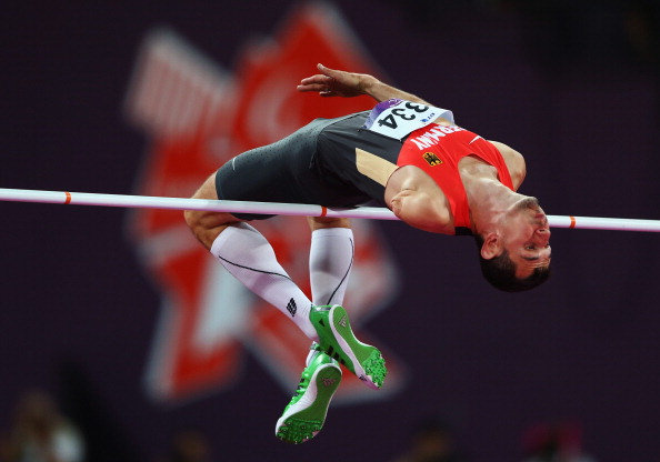 Reinhold Boetzel managed a season's best 1.80m in the high jump F47 to take the gold medal ©Getty Images