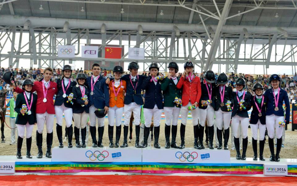 Riders from 18 different countries were represented on the podium ©FEI