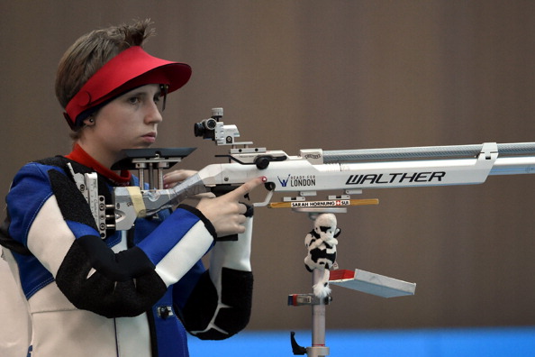 Sarah Hornung of Switzerland won the women's 10m air rifle competition ©Getty Images