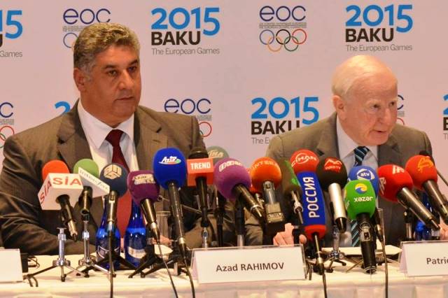Germany's Chef de Mission Bernhard Schwank has been impressed by the efforts of Baku 2015, led by chief executive and Azerbaijan's Minister of Youth and Sports Azad Rahimov ©Baku2015