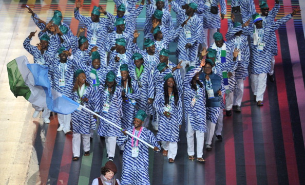 Sierra Leone at the Opening Ceremony of Glasgow 2014 ©AFP/Getty Images