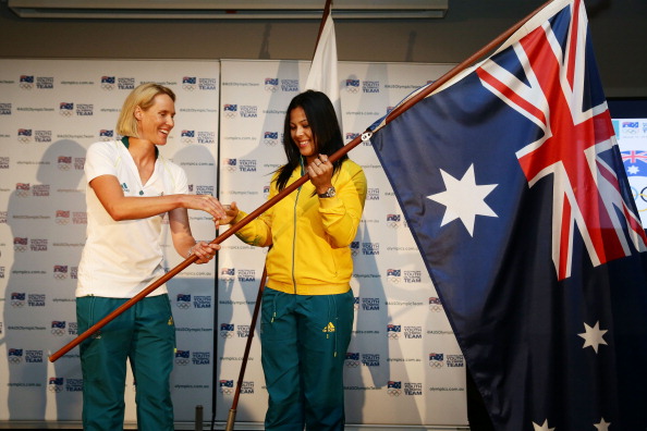 Team Australia Chef de Mission Susie O'Neill named Tiana Penitani  as Flagbearer during a team farewell in Sydney ©Getty Images