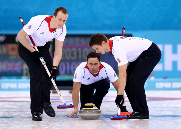 The British men's curling team of David Murdoch, Greg Drummond, Scott Andrews, Michael Goodfellow and Tom Brewster claimed a silver medal at the Sochi 2014 Winter Olympic Games ©Getty Images