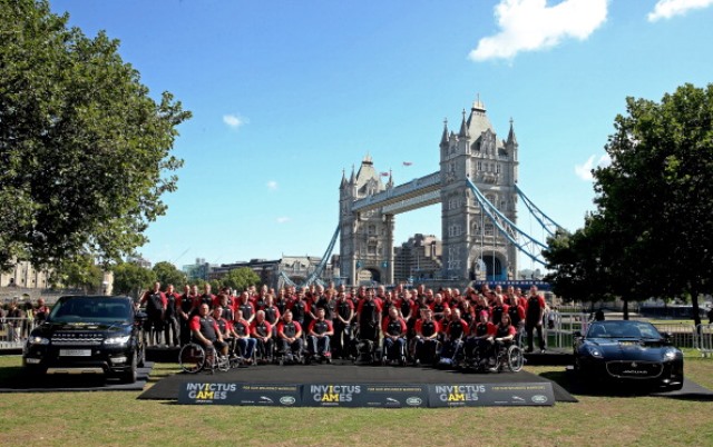 The British team for the inaugural Invictus Games was announced under Tower Bridge in London today ©Getty Images