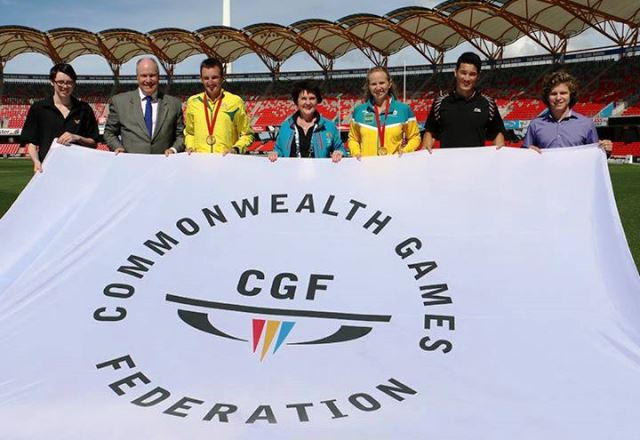 The Commonwealth Games Federation Flag has arrived in the Gold Coast following the conclusion of Glasgow 2014 ©Gold Coast 2018