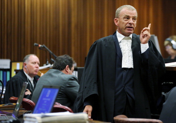 The defence team, led by Gerrie Nel, has used testimony from neighbours of Oscar Pistorius in an attempt to prove he was arguing with Reeva Steenkamp on the night she died ©AFP/Getty Images