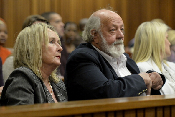The parents of Reeva Steenkamp were among those in court for the final day of the trial ©Getty Images