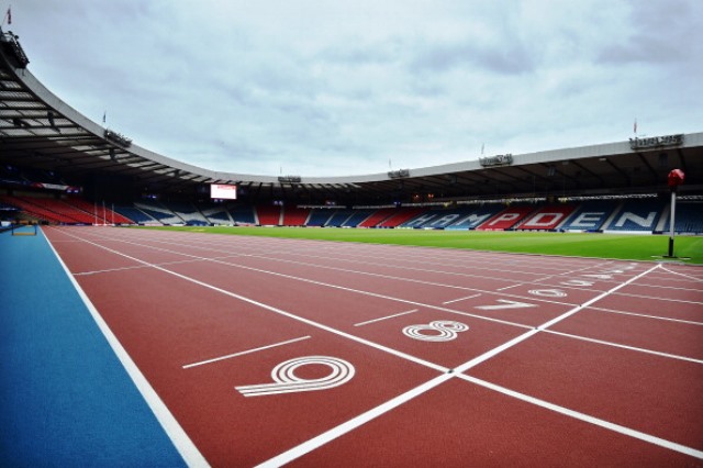 The temporary track at Hampden Park will have a new home in Falkirk ©AFP/Getty Images