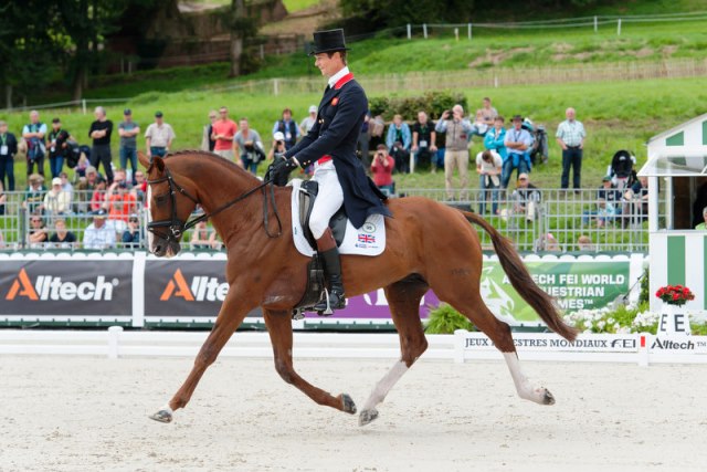 William Fox-Pitt and Chilli Morning impressed in Normandy during the dressage competition in eventing ©FEI/Trevor Holt