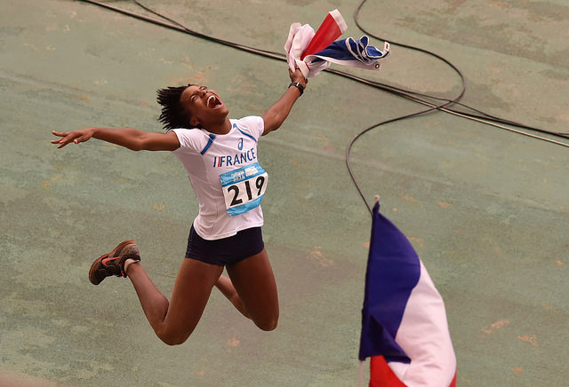 Yanis Esmeralda David of France won the women's triple jump ©IOC