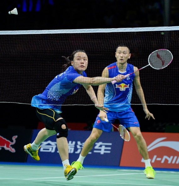 Zhao Yunlei became the first player for 15 years to take two titles at the same World Championships ©Getty Images