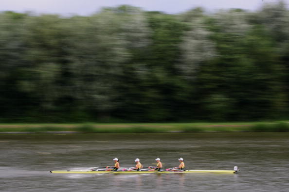 Rowing at the 2007 FISA World Cup race on the speedy Bosbaan Lake course in Amsterdam, which will host this week's FISA World Championships ©Getty Images