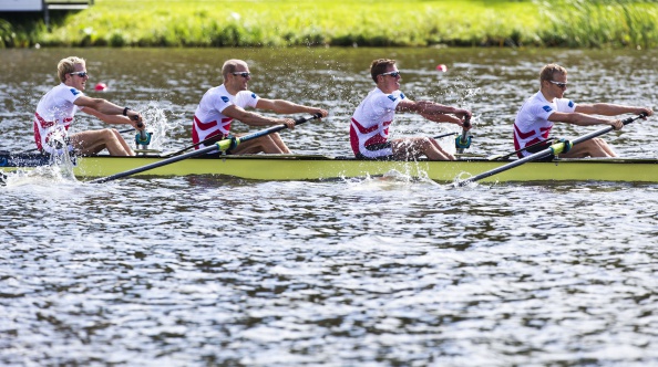 Denmark's victorious crew in the lightweight men's four will up their training as they look ahead to the Rio 2016 Olympics ©AFP/Getty Images