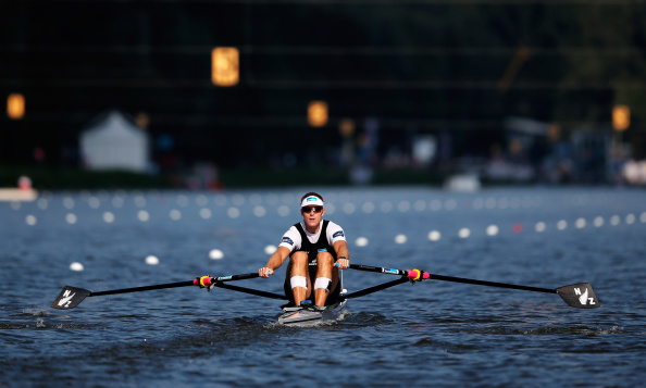 New Zealand's Olympic single sculls champion Mahe Drysdale progressed with a smooth win today at the World Rowing Championships ©Getty Images